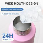 Insulated Dog Travel Water Bottle With Detachable Bowls, 3 In 1 Portable Dog Water Bottle Dispenser, Dog Accessories For Walking, Hiking, Camping, Outdoor (Pink-purple, 32 Oz) - Image 7