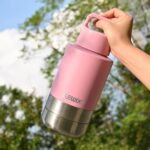 Insulated Dog Travel Water Bottle With Detachable Bowls, 3 In 1 Portable Dog Water Bottle Dispenser, Dog Accessories For Walking, Hiking, Camping, Outdoor (Pink-purple, 32 Oz) - Image 8