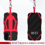 Silicone Phone Lanyard Holder with Carabiner, Universal Phone Strap,Anti-Theft Phone Case with retractable tether - Image 6