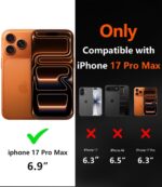 Diverbox Magnetic for iPhone 17 Pro Max Case-(Compatible with MagSafe) Heavy Duty Protection Phone Case with Camera Control Button with Screen Protector Shockproof Drop-Proof 6.9 inch (Black) - Image 3