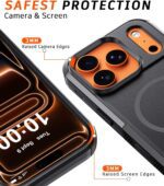 Diverbox Magnetic for iPhone 17 Pro Max Case-(Compatible with MagSafe) Heavy Duty Protection Phone Case with Camera Control Button with Screen Protector Shockproof Drop-Proof 6.9 inch (Black) - Image 5