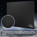Glass Gaming Mouse Pad 400mm x 500mm FPS Game Special Tempered Glass Durable 3mm Thickness Accurately and Quickly Shoot Opponents (400mm x 500mm, Black) - Image 4