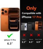 Diverbox Magnetic for iPhone 17 Pro Case-(Compatible with MagSafe) Heavy Duty Protection Phone Case with Camera Control Button with Screen Protector Shockproof Drop-Proof 6.3 inch (Blue) - Image 3