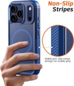 Diverbox Magnetic for iPhone 17 Pro Case-(Compatible with MagSafe) Heavy Duty Protection Phone Case with Camera Control Button with Screen Protector Shockproof Drop-Proof 6.3 inch (Blue) - Image 9