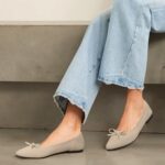 Women's Flats Pointed Toe Bow Knit Ballet Shoes Comfortable Dressy Mesh Slip On Flat - Image 5