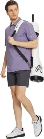 M MAELREG Golf Polo Shirts for Men Short Sleeve Dry Fit Solid Moisture Wicking Casual Performance Collared Mens Polo Shirts - Image 4