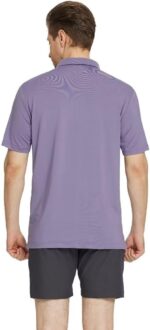 M MAELREG Golf Polo Shirts for Men Short Sleeve Dry Fit Solid Moisture Wicking Casual Performance Collared Mens Polo Shirts - Image 5