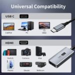 Newhope Video Capture Card, 4K HDMI to USB C 3.0 Capture Card, 1080P HD 60fps Live and Record Video Audio Grabber for Gaming, Streaming, Teaching, Video Conference - Image 4