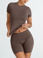 Trendy Queen Womens 2 Piece Workout Sets Short Matching Lounge Sets Summer Clothes Going Out Gym Outfits - Image 3