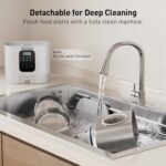 VOLUAS Automatic Cat Feeders for Two Cats,Stainless Steel 5L Pet Feeder for Cats and Dogs Timed Cat Feeder Pet Dry Food Dispenser, White - Image 7