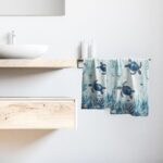 Sea Turtle Hand Towels Set of 2 Coastal Kitchen Towels Decorative Nautical Marine Life Bath Towels Ocean Animal Themed Towels for Bathroom Housewarming Gifts 14 x 28 Inch - Image 7