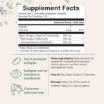 Omega-3 for Kids, 240 Chewable Veggie Softgels | Vegan Omega-3 from Algae Oil + 200mg DHA | Lemon Flavored | Brain, Heart, & Immune Support | No Fishy Smell or Burps, Carrageenan Free - Image 3