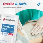 Dealmed Abdominal Combine Pads 8"x10" (24-Pack) Sterile Individually Wrapped, ABD Pads, Absorbent, Non Adherent for Wound Care, Drainage, First Aid, 24/Box (1 Pack) - Image 6
