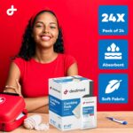Dealmed Abdominal Combine Pads 8"x10" (24-Pack) Sterile Individually Wrapped, ABD Pads, Absorbent, Non Adherent for Wound Care, Drainage, First Aid, 24/Box (1 Pack) - Image 8