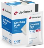 Dealmed Abdominal Combine Pads 8"x10" (24-Pack) Sterile Individually Wrapped, ABD Pads, Absorbent, Non Adherent for Wound Care, Drainage, First Aid, 24/Box (1 Pack) - Image 9