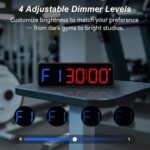 Portable Gym Timer Clock: Fitness Digital Clock with Strong Magnet - Remote Control for Fitness Enthusiasts - Powerful Battery for Home Gym Garage Boxing - Image 7