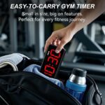 Portable Gym Timer Clock: Fitness Digital Clock with Strong Magnet - Remote Control for Fitness Enthusiasts - Powerful Battery for Home Gym Garage Boxing - Image 9
