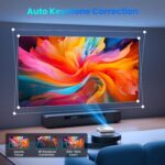 [Netflix App/Dolby Audio] FUDONI Smart Projector with WiFi and Bluetooth, Native 1080P 25000L 4K Decoding for Home Cinema, Outdoor Movie Projector with Apps, Built-in Netflix/YouTube/Prime Video - Image 5