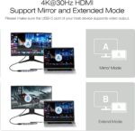 BENFEI USB C Hub 5-in-1 with 4K HDMI(Certified), 100W Power Delivery, 3 USB-A, Silicone Cable, Aluminum Case Compatible with MacBook Pro/Air, iPad Pro, iMac, iPhone 15 Pro/Pro Max, XPS, Thinkpad - Image 5