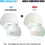 3 Pairs Replacement Ear Tips for Airpods Pro and 2nd Generation with Noise Reduction Hole, Silicone Ear Tips for Airpods Pro with Portable Storage Box and Fit in The Charging Case(S/M/L) - Image 4