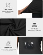 5-Pack Women's Compression Shirts Short Sleeve Workout Tops Athletic Baselayer Quick Dry Gym Yoga Running T-Shirt - Image 5