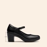 DREAM PAIRS Women's Chunky Low Block Heels Mary Jane Closed Toe Work Pumps Comfortable Round Toe Dress Wedding Shoes EDENIA - Image 3