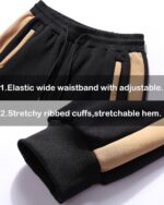 GXAMOY Men's 2 Pieces Tracksuits Running Sports Suits Drawstring Waistband Sweatsuit - Image 4