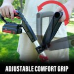 MZK 20V 12'' Cordless String Trimmer, Grass Trimmer&Edger with 8 Replacement Spools, Battery Powered Weed Trimmer with Auto Line Feed for Garden, Lawn(2 * 2AH Battery and Charger Included),ST12D07 - Image 7