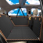 Dog Car Seat Cover for Back Seat, Dog Car Bed Cover with Hard Bottom, Backseat Extender Hammock for Mid-Sized Truck/SUV 8 Panels - Black - Image 8