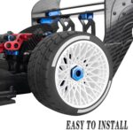 RC Wheels and Tires On Road Tire Tyre for 1/7 Felony 6S BLX,17mm Hex Plastic Wheels RC Truck Tires Highway Tire On Road Tyre,4pcs,White - Image 5