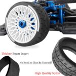 RC Wheels and Tires On Road Tire Tyre for 1/7 Felony 6S BLX,17mm Hex Plastic Wheels RC Truck Tires Highway Tire On Road Tyre,4pcs,White - Image 6