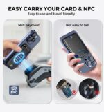 Mag-Safe Wallet - Magnetic Wallet for Phone Adjustable Magnetic Wallet Stand 5 Card Holder, Lightweight Flap Leather Mag-Safe Wallet for iPhone 17/16/15/14/13/12 Series,Not for iPhone 13/12 Mini - Image 5