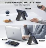 Mag-Safe Wallet - Magnetic Wallet for Phone Adjustable Magnetic Wallet Stand 5 Card Holder, Lightweight Flap Leather Mag-Safe Wallet for iPhone 17/16/15/14/13/12 Series,Not for iPhone 13/12 Mini - Image 7