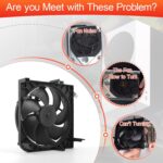Internal Cooling Fan Replacement for Xbox Series S Console Fan Cooler CPU Cooling Fan with Screwdriver(7 Blades) - Image 3