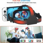VR Headset, Designed for Nintendo Switch & Switch OLED Accessories for Switch VR Games, Labo VR and YouTube VR, VR Glasses with Adjustable Pupil Distance and Adjustable Switch Goggles Strap - Image 5