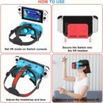 VR Headset, Designed for Nintendo Switch & Switch OLED Accessories for Switch VR Games, Labo VR and YouTube VR, VR Glasses with Adjustable Pupil Distance and Adjustable Switch Goggles Strap - Image 6