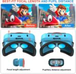 VR Headset, Designed for Nintendo Switch & Switch OLED Accessories for Switch VR Games, Labo VR and YouTube VR, VR Glasses with Adjustable Pupil Distance and Adjustable Switch Goggles Strap - Image 7