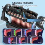 Firven Games Organizer Station with Controller Charger, Charging Dock for Nintendo Switch 2, Display Rack Holder for Switch 2 Dock, Game Cases & Pro Controllers, Accessories Stand with RGB Lighting - Image 6