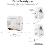 Smart Home Energy Monitor with 2 x 120A CTs, Real-Time Electricity Usage Monitor, Bi-Directional Power Tracking, Supports Single-Phase 3-Wire System, 2.4GHz Wi-Fi (WiFi Version) - Image 7