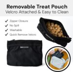 Pup Culture Cross Body Dog Training Treat Pouch | Removable Pouch With Built-in Poop Bag Dispenser & Used Bag Holder | Stylish Puppy Training Accessory - Lavender - Image 4