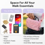 Pup Culture Cross Body Dog Training Treat Pouch | Removable Pouch With Built-in Poop Bag Dispenser & Used Bag Holder | Stylish Puppy Training Accessory - Lavender - Image 7