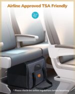 Morpilot Cat Carrier - Soft Sided Cat Carrier Large for Big Medium Cats and Puppy up to 18lbs, Pet Carrier with Safety Zippers, Foldable Bowl, Airline Approved Large Dog Carrier - Dark Gray - Image 10