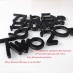 FASHION in THE CITY Large 3D Frameless Wall Clock Stickers DIY Wall Decoration for Living Room Bedroom Office (Coffee) - Image 4