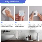 Silver Hooks for Hanging Heavy Duty, Adhesive Hooks for Shower, Bathroom, Kitchen, Robe, Towel, Coat, Waterproof & Rustproof Hook for Walls No Damage, Stainless Steel Sticky Hook - 6 Pack - Image 6