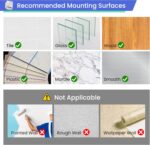 Silver Hooks for Hanging Heavy Duty, Adhesive Hooks for Shower, Bathroom, Kitchen, Robe, Towel, Coat, Waterproof & Rustproof Hook for Walls No Damage, Stainless Steel Sticky Hook - 6 Pack - Image 7