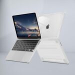 MOSISO Compatible with MacBook Air 13 inch Case 2022-2018 Release A2337 M1 A2179 A1932, Anti-Cracking Heavy Duty Plastic Hard Shell Case with TPU Bumper&Keyboard Cover&Screen Film, Transparent - Image 5
