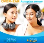 TREBLAB Z7 Pro - Hybrid Active Noise Cancelling Headphones, Signature aptX-HD Audio, Memory Foam Ear Cups, Foldable, 45H Play, Bluetooth 5, Fast Charging, Workout Over Ear Headphones Wireless With Mic - Image 8