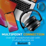 TREBLAB Z7 Pro - Hybrid Active Noise Cancelling Headphones, Signature aptX-HD Audio, Memory Foam Ear Cups, Foldable, 45H Play, Bluetooth 5, Fast Charging, Workout Over Ear Headphones Wireless With Mic - Image 9