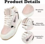 Girls High Top Sneaker Non Slip Casual Walking Lightweight Lace Up Sneakers for Little/Big Kid - Image 6