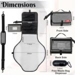 Large Portable Diaper Changing Pad – Waterproof Foldable Diaper Changing Mat for Baby, Wipes Pocket, Easy Clean, Baby Essentials, Baby Wipes, Newborn Essentials Must Haves, Baby Registry & Shower Gift - Image 4